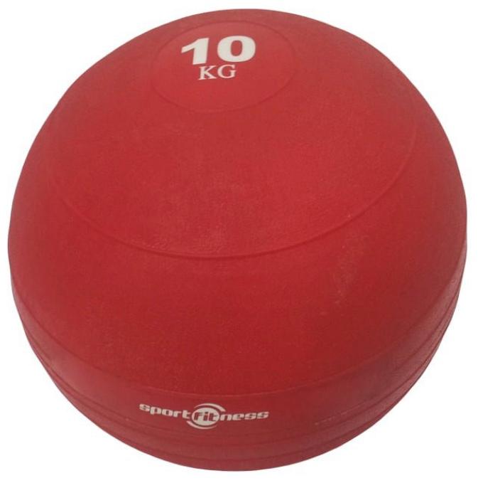 Balon De Peso 10kg Caucho Sport Fitness Rojo Almacén Flota Blanca