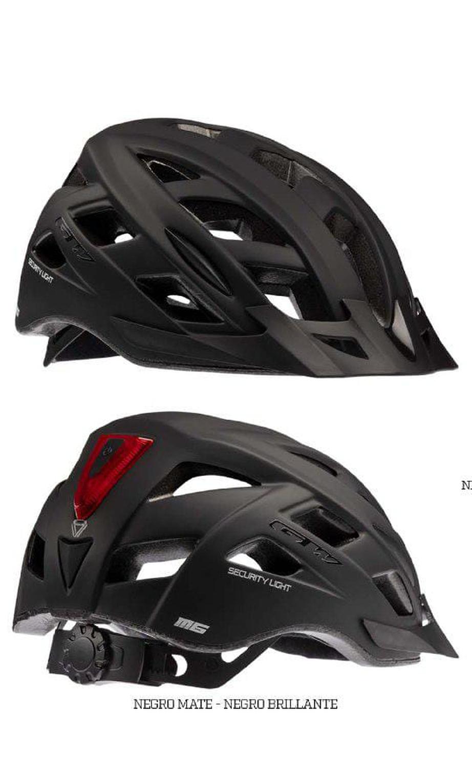 Casco de ciclismo unisex con luz trasera blanco mate