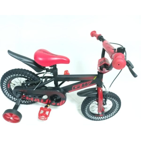 Bicicleta rin 12 gw shadow niño Negro/Rojo - Imagen 2