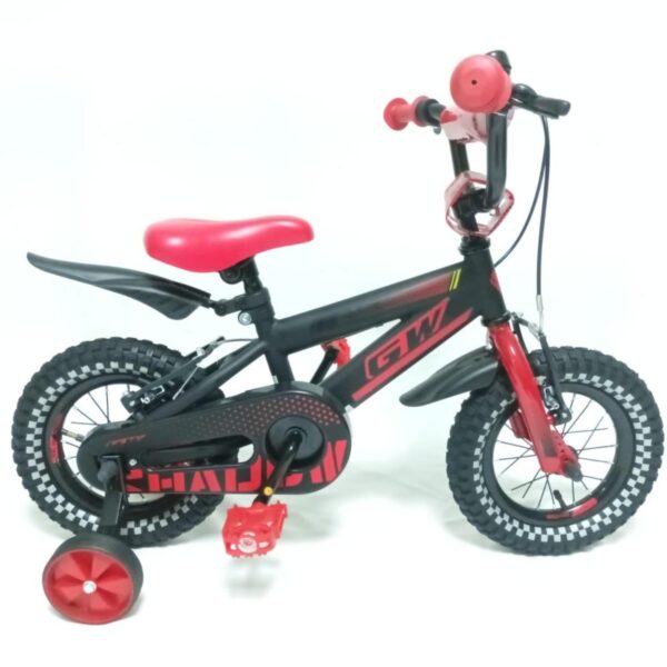 Bicicleta rin 12 gw shadow niño Negro/Rojo